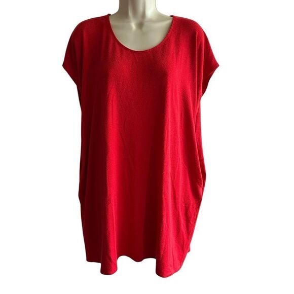 Wilfred Tops - Wilfred Free Vibrant Red Tunic Top ~ boxy cut ~ side pockets ~ size XSmall